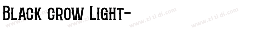 Black crow Light字体转换